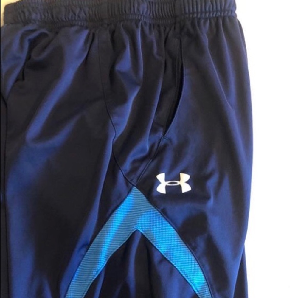 Blue under armor shorts